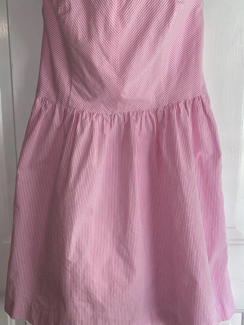 Lilly Pulitzer Richelle Seersucker Strapless Dress 6 - Picture 3 of 8